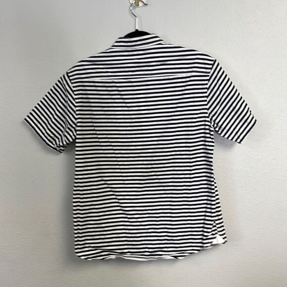 Undefeated Men's Blue & White‎ Striped Short Sleeve Button Up Shirt Size S - Picture 5 of 7